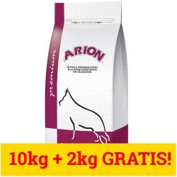 ARION PREMIUM ADULT LAMB & RICE 10kg+2kg GRATIS